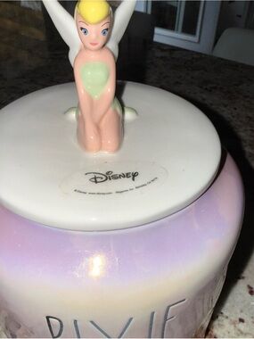 Rae Dunn Pink Disney Artisan Collection Ceramic Piece. Pixie Dust